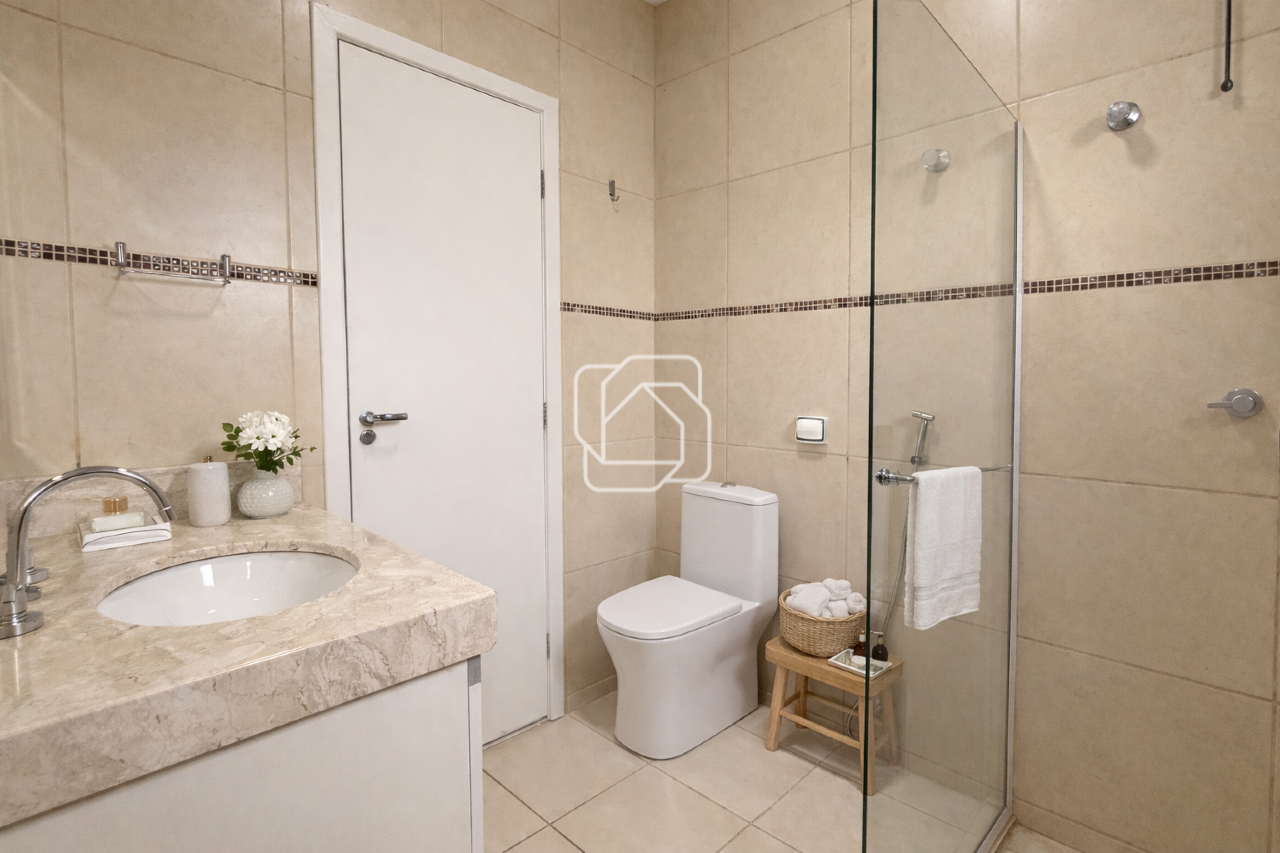 Casa de Condomínio à venda em Indaiatuba - SP - Jardim Residencial Maria Dulce: Banheiro - Home Staging