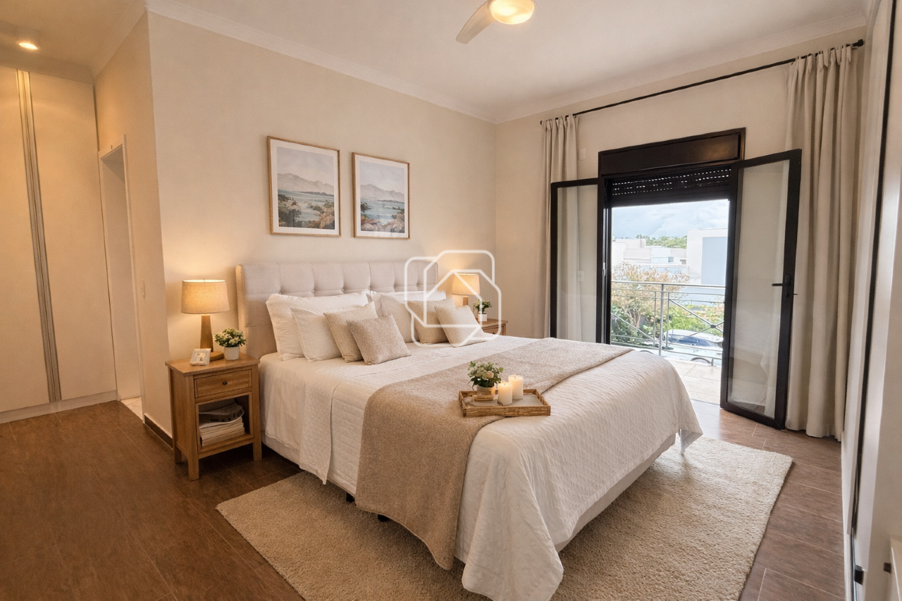 Casa de Condomínio à venda em Indaiatuba - SP - Jardim Residencial Maria Dulce: Dormitório - Home Staging