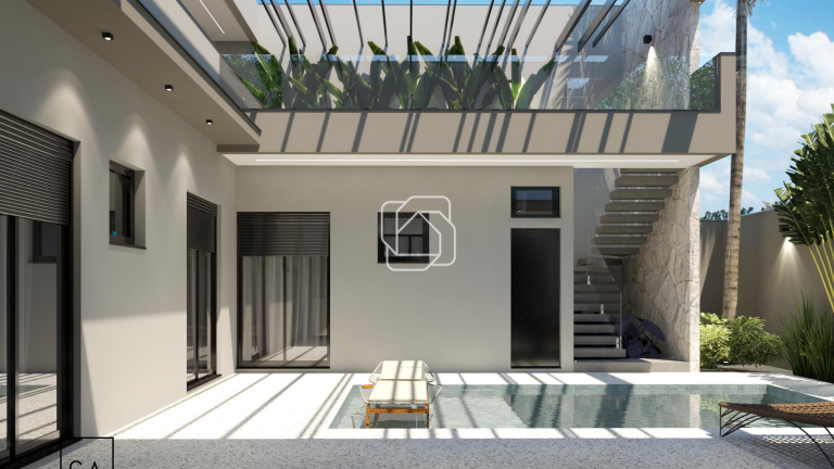 Casa de Condomínio à venda em Indaiatuba - SP - Jardim Residencial Dona Maria Cândida: Imagem do projeto 3D