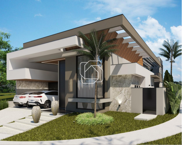 Casa de Condomínio à venda em Indaiatuba - SP - Jardim Residencial Dona Maria Cândida: Imagem do projeto 3D
