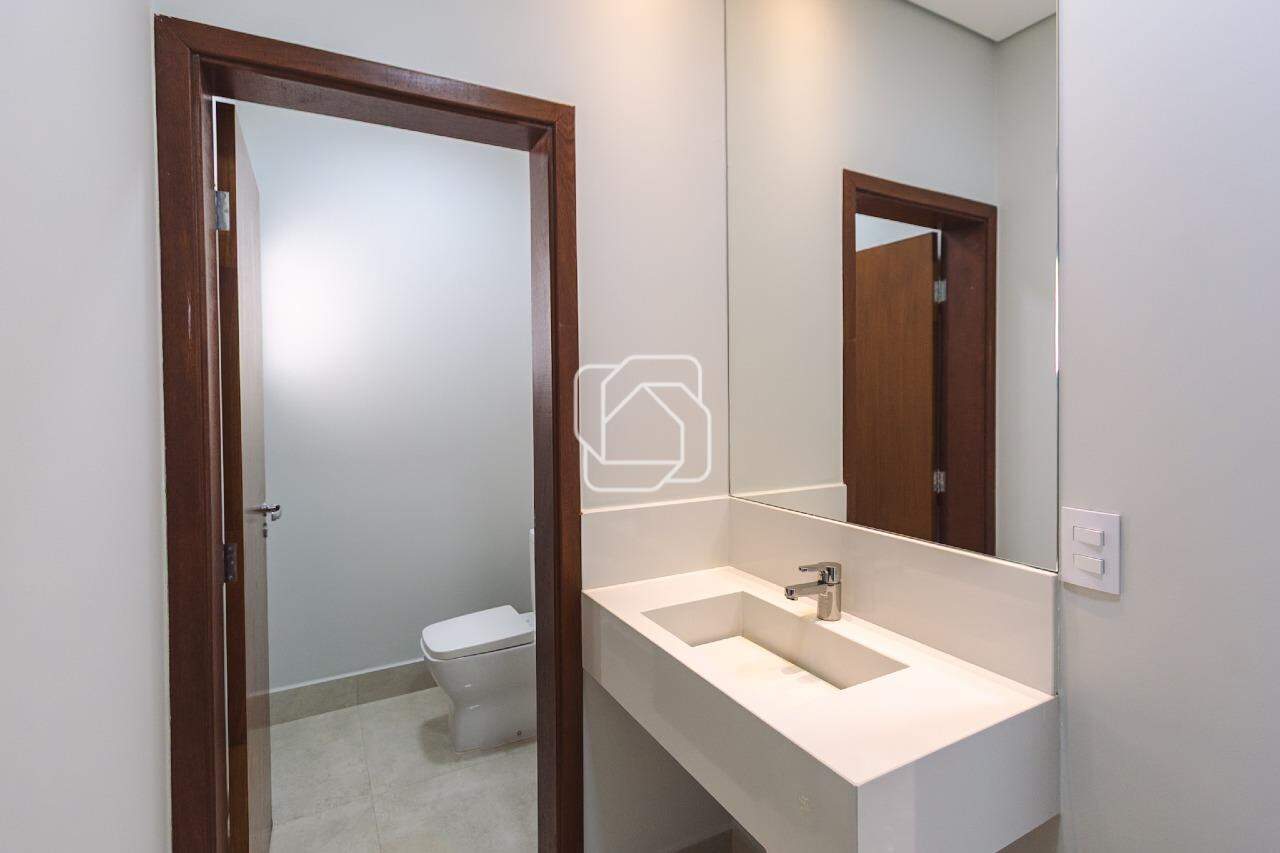 Casa de Condomínio para aluguel em Indaiatuba - SP - Residencial Duas Marias: Lavabo