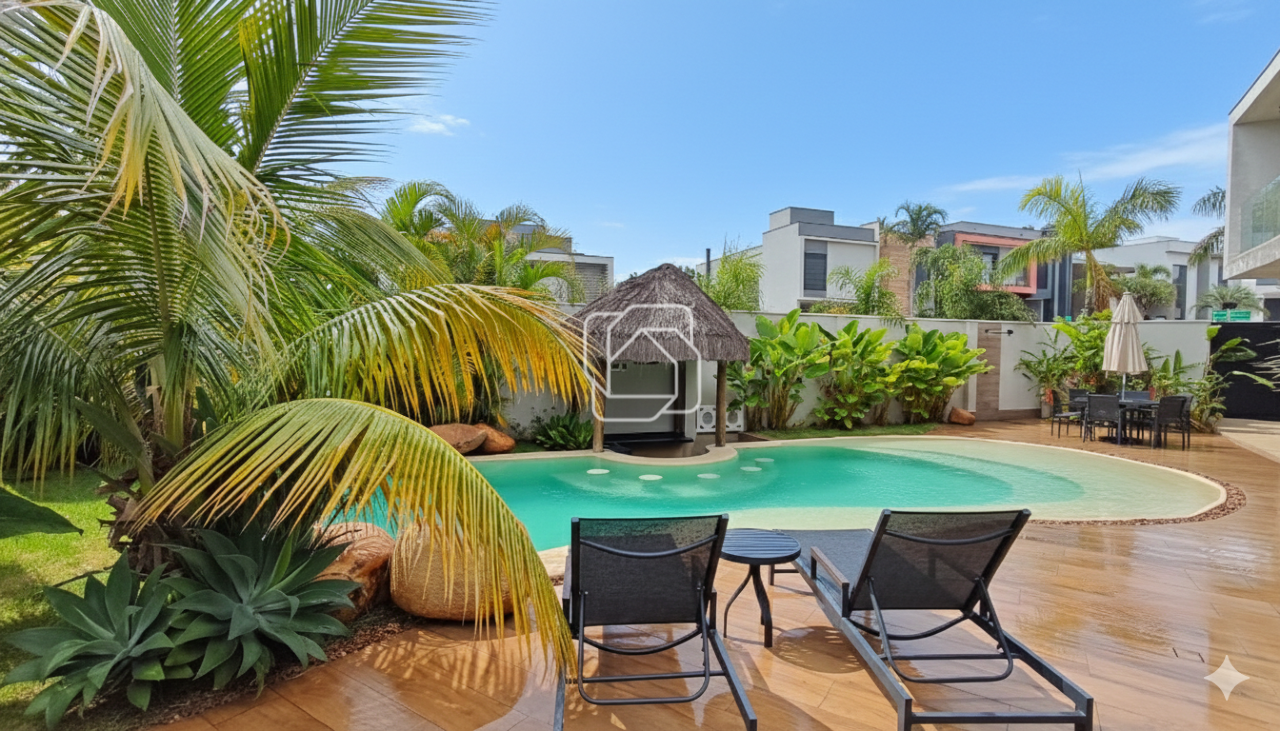 Casa de Condomínio à venda em Indaiatuba - SP - Residencial Duas Marias: Área da piscina