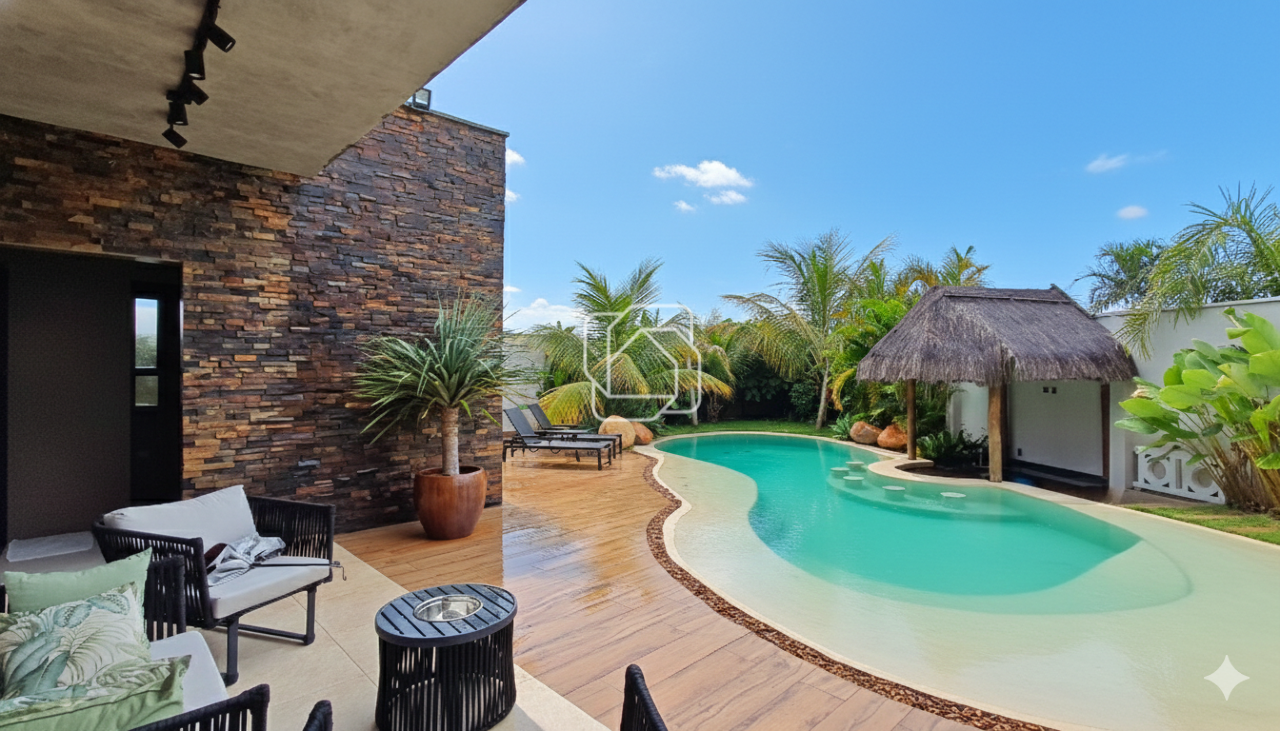 Casa de Condomínio à venda em Indaiatuba - SP - Residencial Duas Marias: Área da piscina