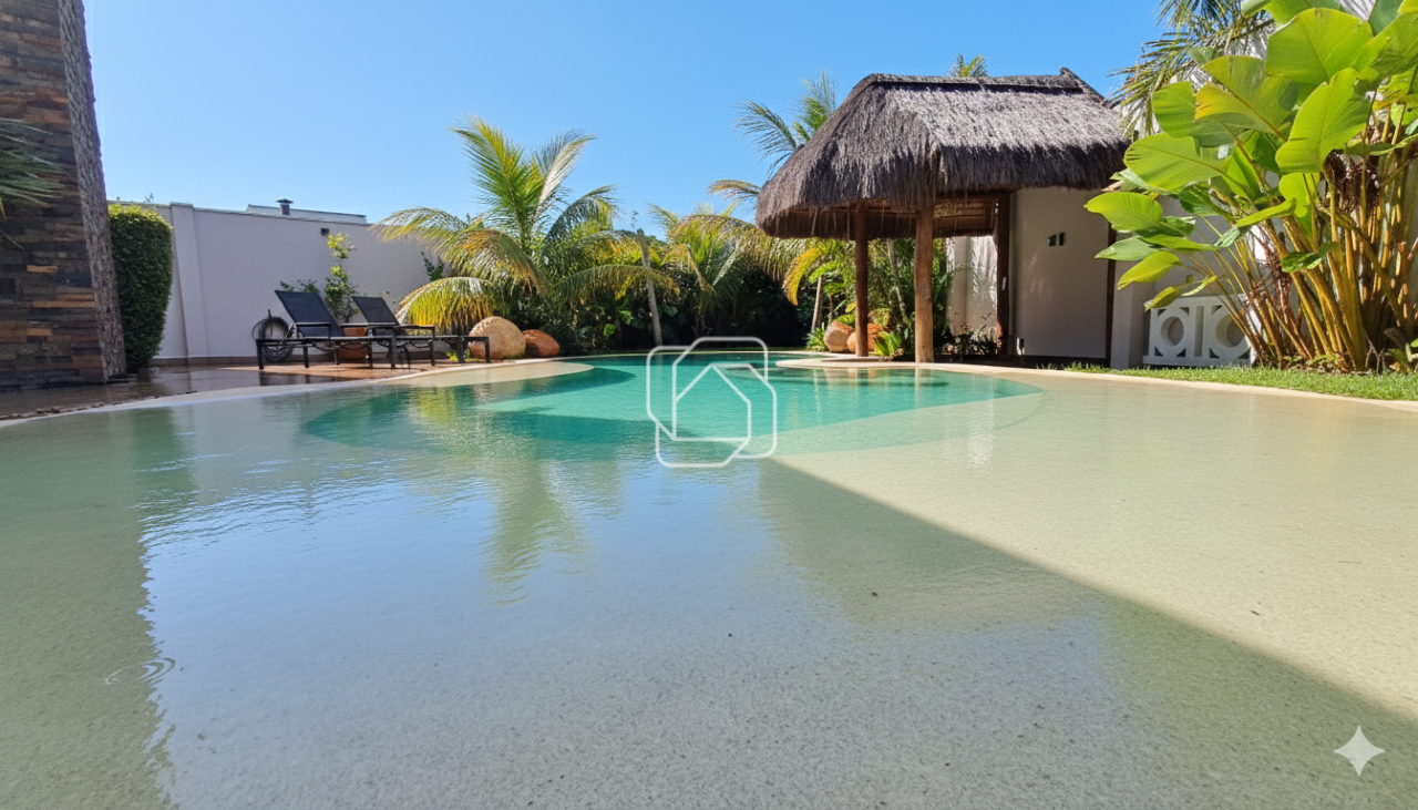 Casa de Condomínio à venda em Indaiatuba - SP - Residencial Duas Marias: Área da piscina