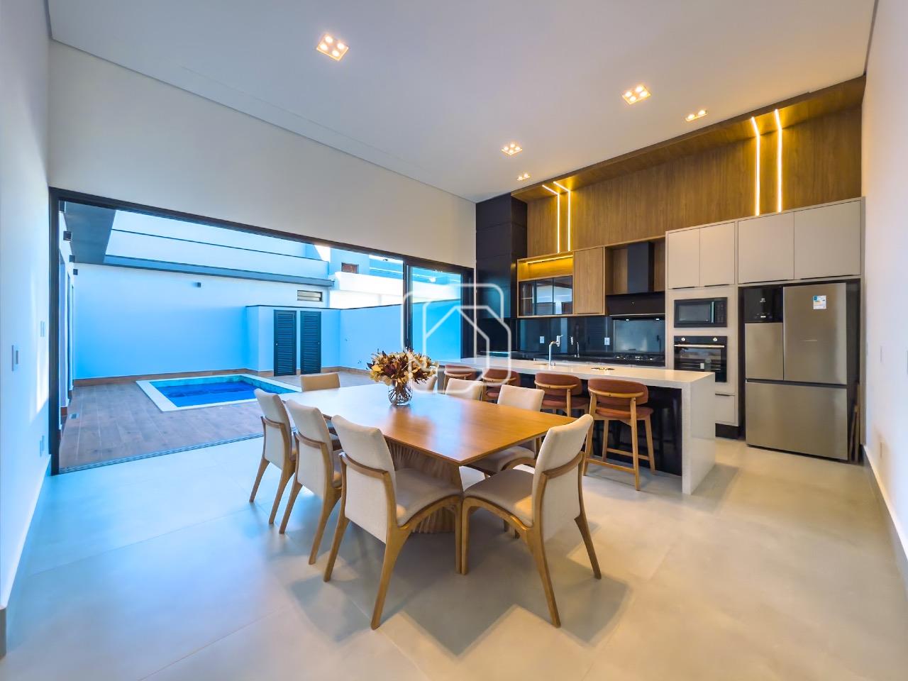 Casa de Condomínio à venda em Indaiatuba - SP - Jardim Residencial Dona Lucilla: Sala de jantar