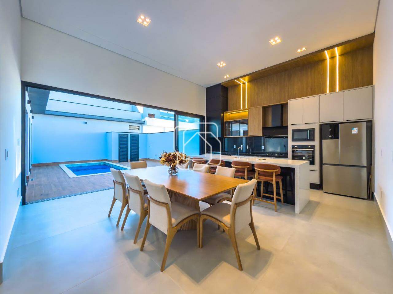 Casa de Condomínio à venda em Indaiatuba - SP - Jardim Residencial Dona Lucilla: Sala de jantar