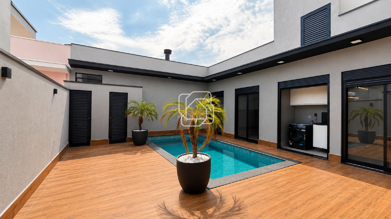 Casa de Condomínio à venda em Indaiatuba - SP - Jardim Residencial Dona Lucilla: Área da piscina