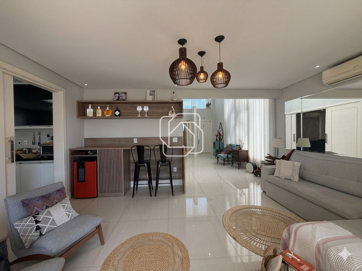 Casa de Condomínio à venda em Indaiatuba - SP - Jardim Residencial Alto de Itaici: Sala de estar