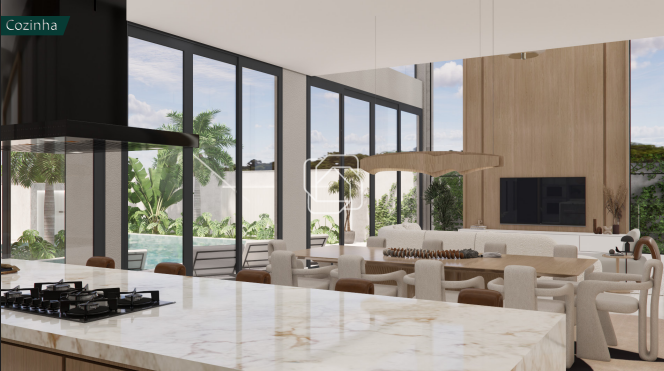Casa de Condomínio à venda em Indaiatuba - SP - Parque Villa dos Pinheiros: Imagem do projeto 3D