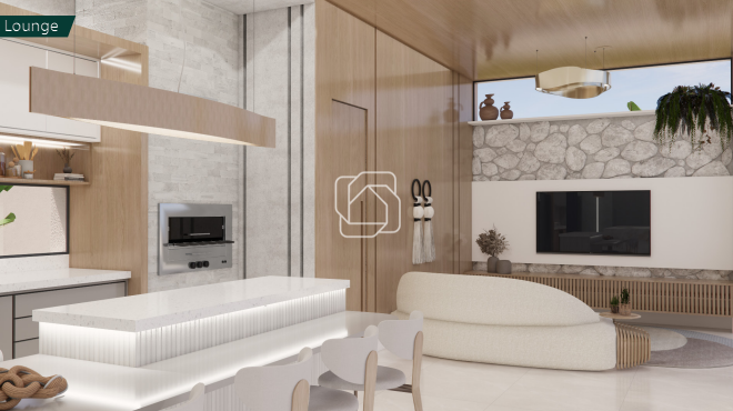 Casa de Condomínio à venda em Indaiatuba - SP - Parque Villa dos Pinheiros: Imagem do projeto 3D