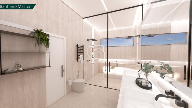 Casa de Condomínio à venda em Indaiatuba - SP - Parque Villa dos Pinheiros: Imagem do projeto 3D