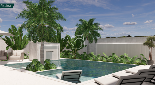 Casa de Condomínio à venda em Indaiatuba - SP - Parque Villa dos Pinheiros: Imagem do projeto 3D