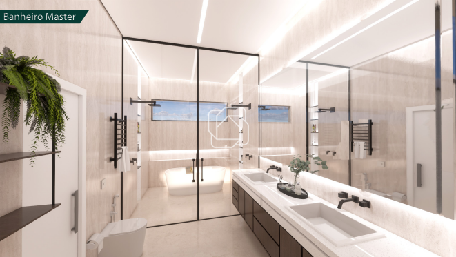 Casa de Condomínio à venda em Indaiatuba - SP - Parque Villa dos Pinheiros: Imagem do projeto 3D