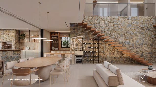 Casa de Condomínio à venda em Indaiatuba - SP - Jardim Villa Sapezal: Imagem do projeto 3D