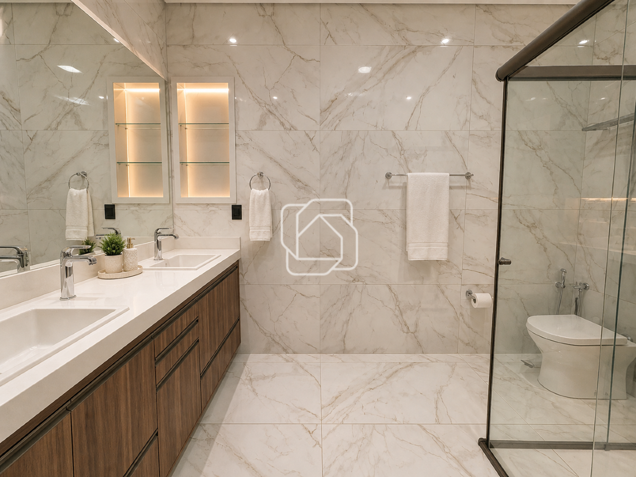 Casa de Condomínio para aluguel em Indaiatuba - SP - Jardim Vila Paradiso: Banheiro Suite Master