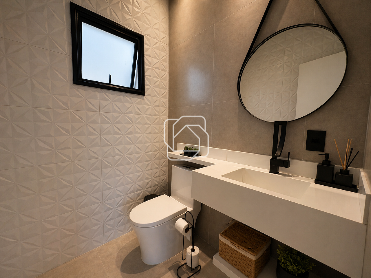 Casa de Condomínio à venda em Indaiatuba - SP - Jardim Laguna: Lavabo