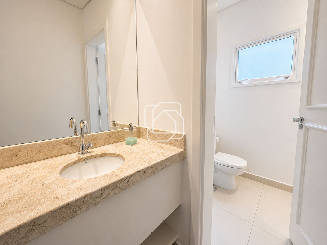 Casa de Condomínio para aluguel em Indaiatuba - SP - Condomínio Panorama Residence: Lavabo