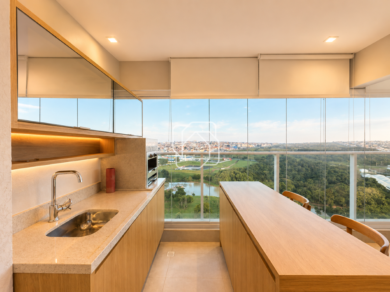 Apartamento para aluguel em Indaiatuba - SP - Le Jardin: Varanda Gourmet