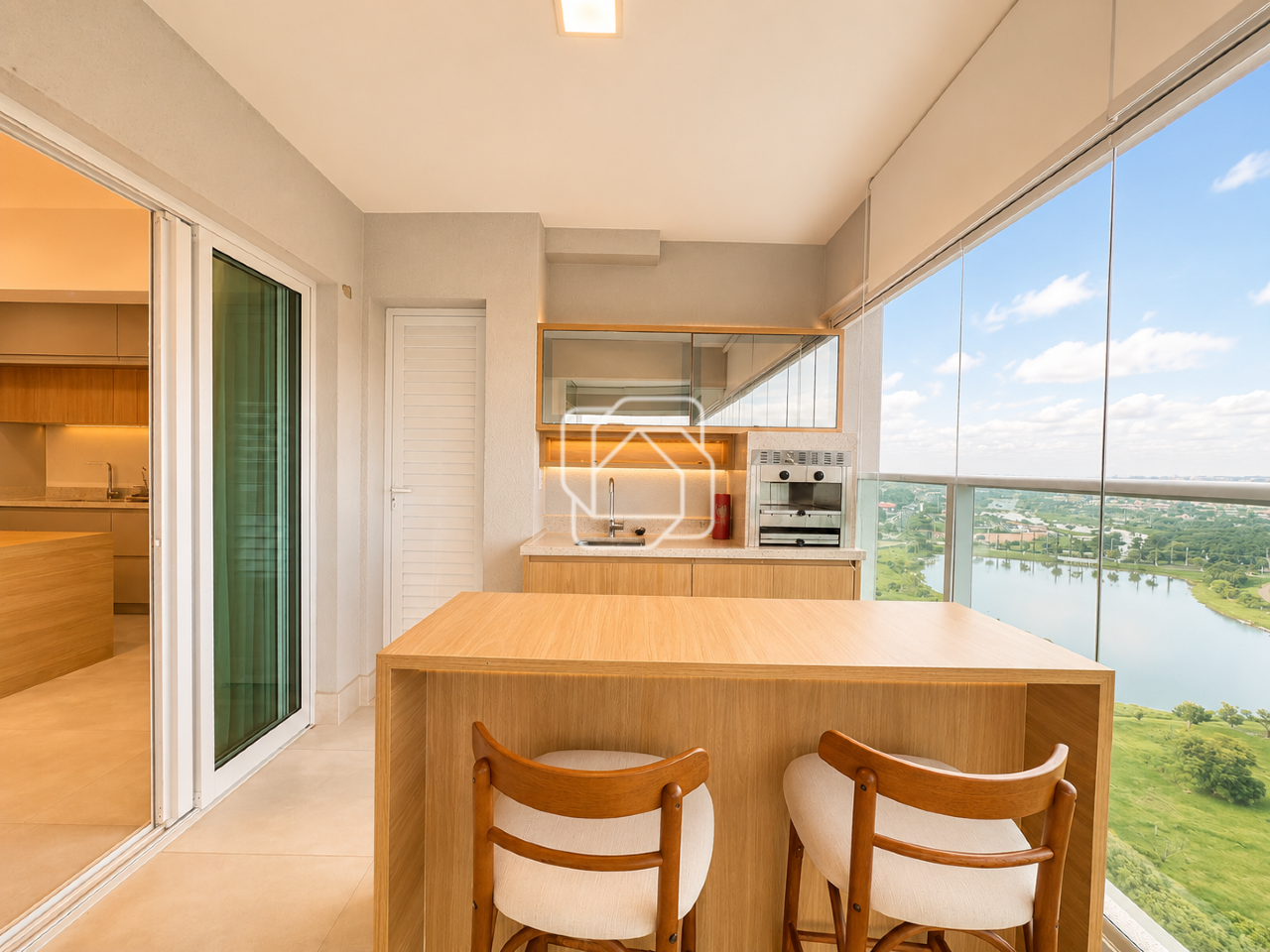 Apartamento para aluguel em Indaiatuba - SP - Le Jardin: Varanda Gourmet