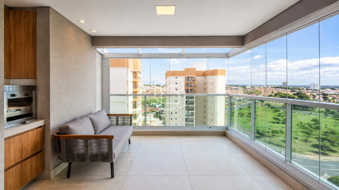 Apartamento para aluguel em Indaiatuba - SP - Le Jardin: Varanda Gourmet