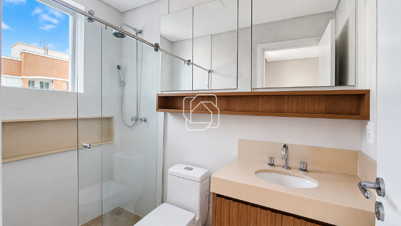 Apartamento para aluguel em Indaiatuba - SP - Le Jardin: Banheiro Suíte