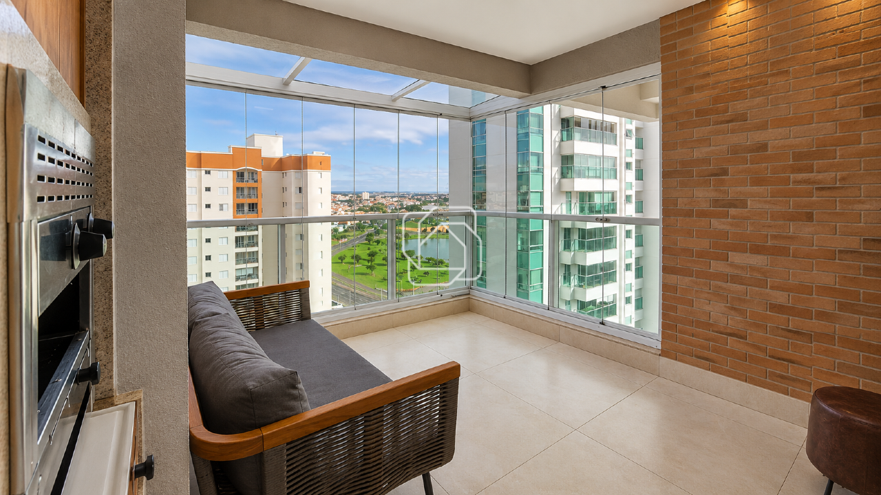 Apartamento para aluguel em Indaiatuba - SP - Le Jardin: Varanda Gourmet