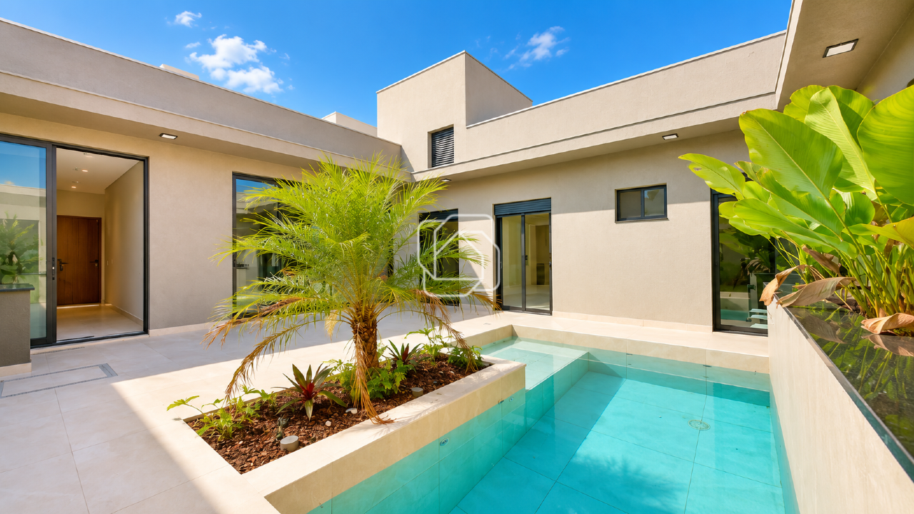 Casa de Condomínio à venda em Indaiatuba - SP - Jardim Residencial Dona Maria Cândida: Área da piscina