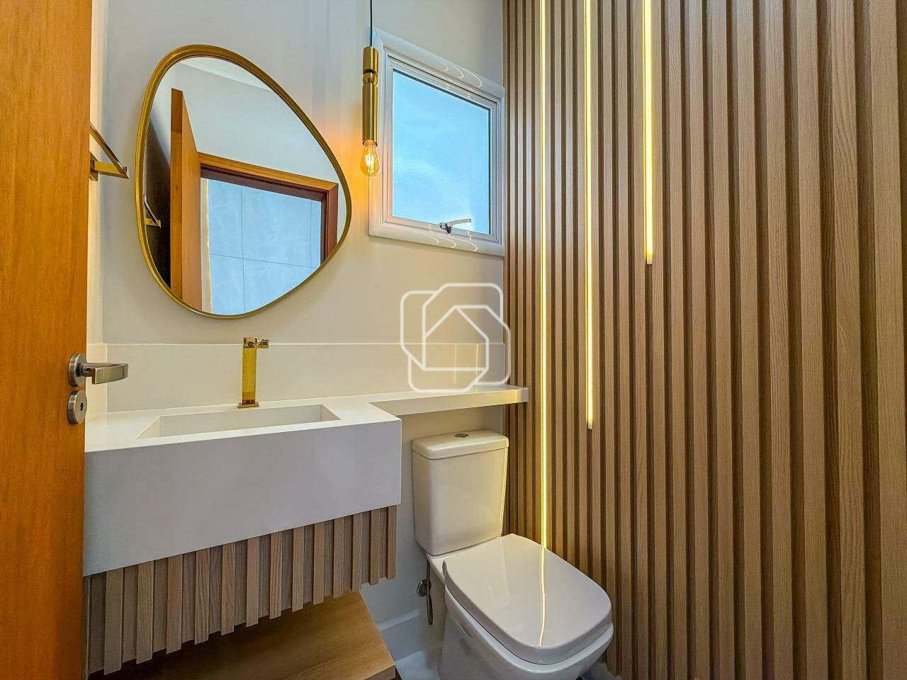 Casa de Condomínio à venda em Indaiatuba - SP - Jardim Residencial Maria Dulce: Lavabo
