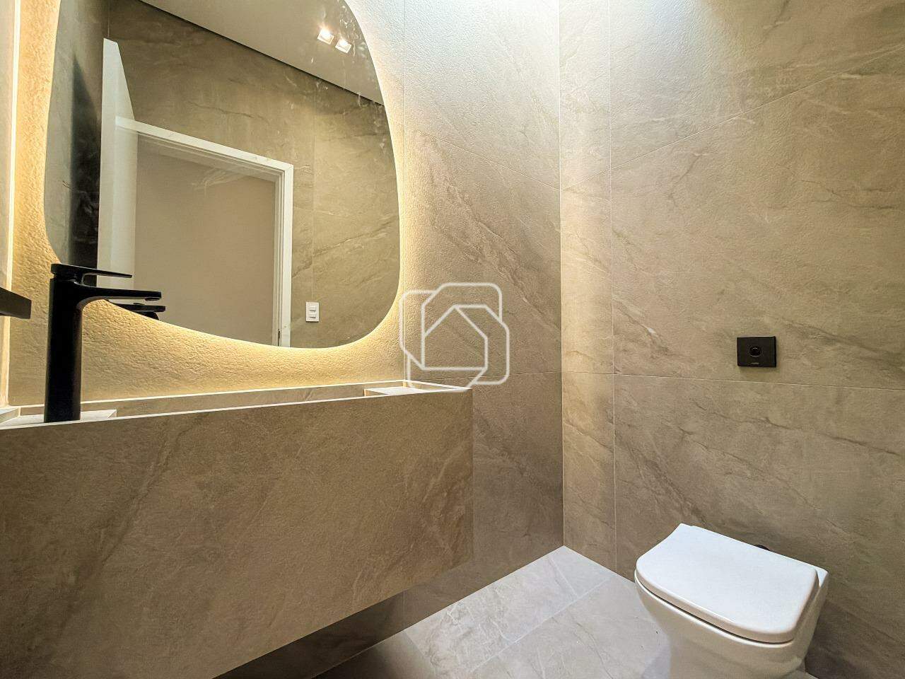 Casa de Condomínio à venda em Indaiatuba - SP - Jardim Residencial Dona Maria Cândida: Lavabo