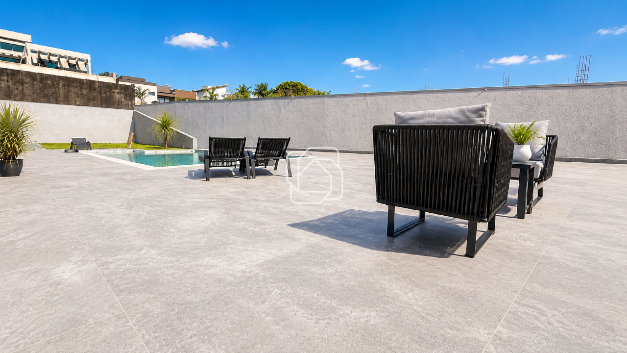 Casa de Condomínio à venda em Salto - SP - Terras de Mont Serrat: Área da piscina