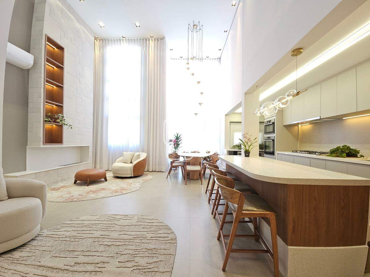 Apartamento para aluguel em Indaiatuba - SP - The Park View: Ambientes integrados 