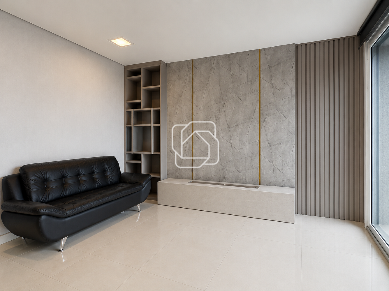 Casa de Condomínio para aluguel em Indaiatuba - SP - Jardim Vila Paradiso: Hall de Distribuição c/ Lareira