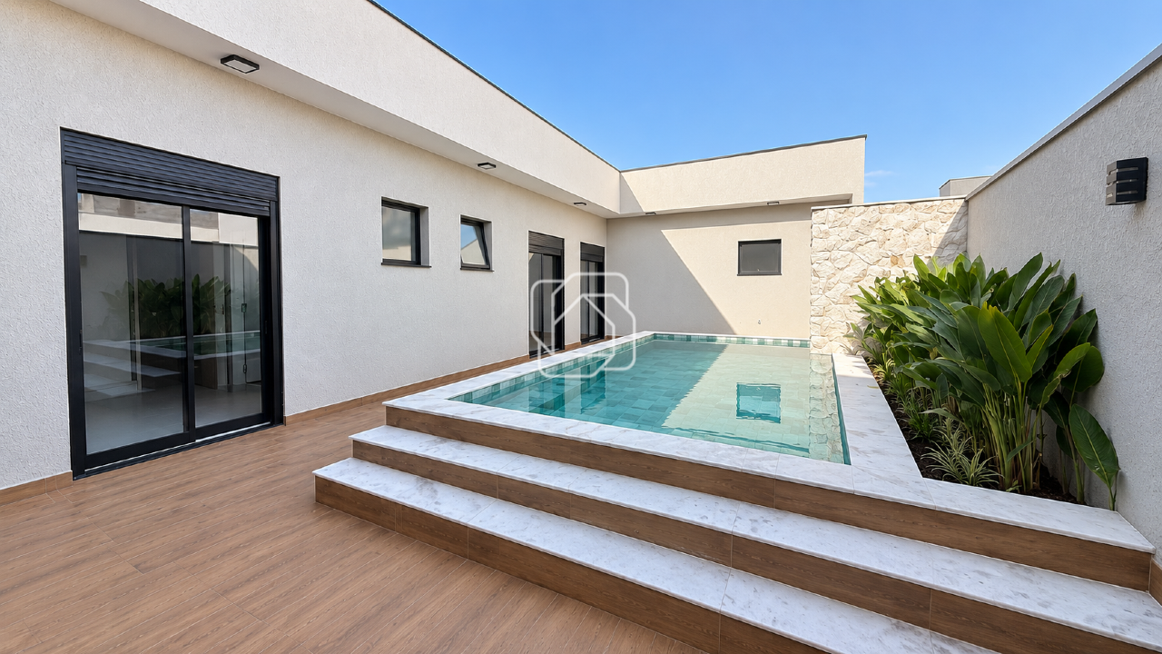 Casa de Condomínio à venda em Indaiatuba - SP - Residencial Evidências: Área da piscina