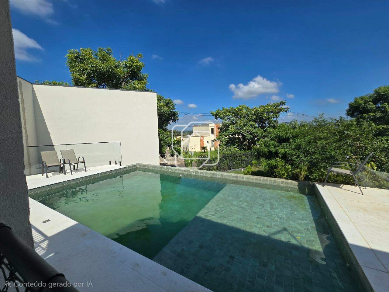 Casa de Condomínio à venda em Salto - SP - Terras de Mont Serrat: Área da piscina