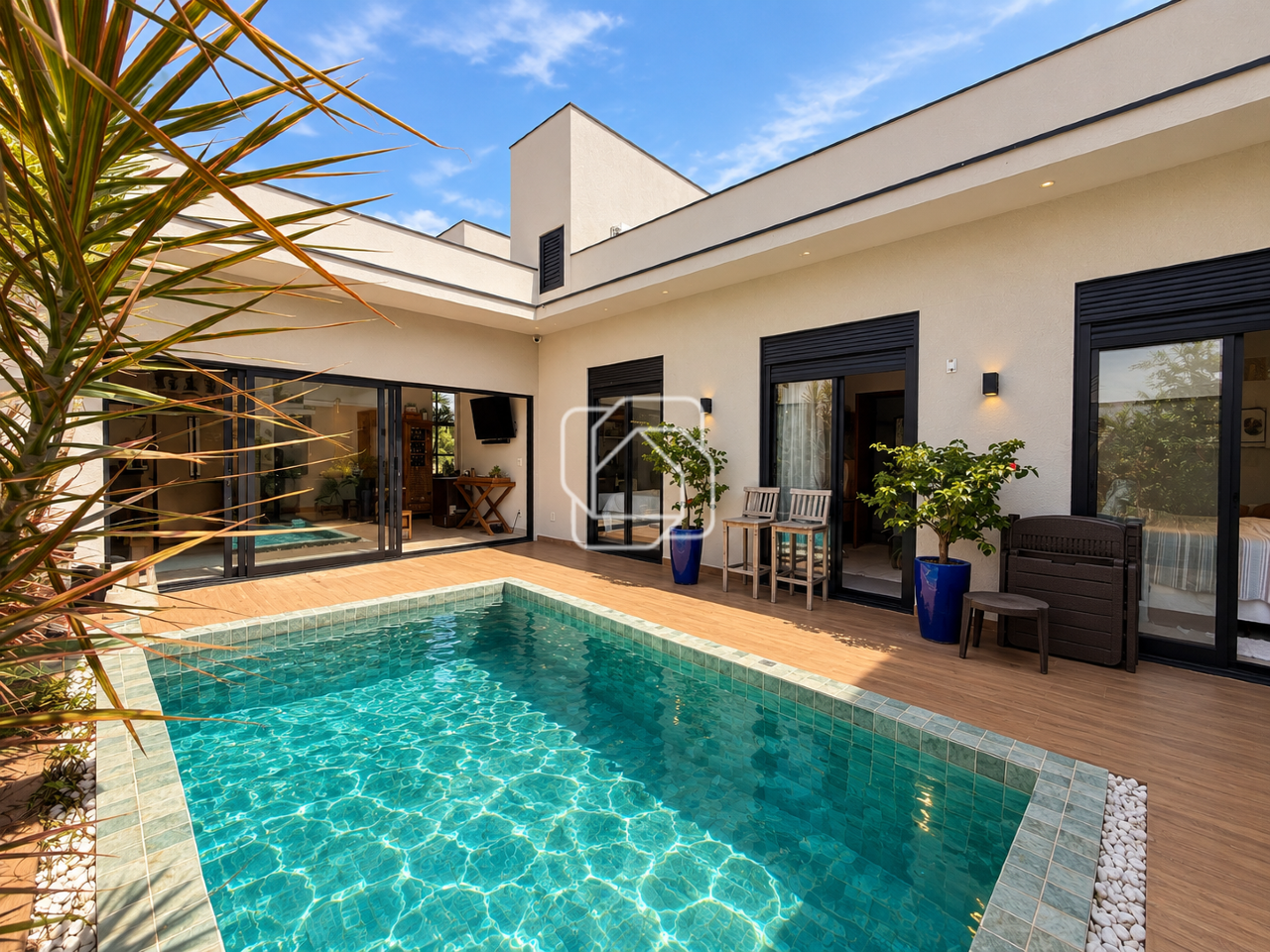 Casa de Condomínio para aluguel em Indaiatuba - SP - Jardim Residencial Viena: Área da piscina