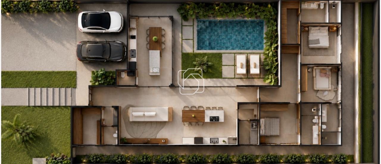 Casa de Condomínio à venda em Itu - SP - Condomínio Villas do Golfe: FOTOS ILUSTRATIVAS - PROJETO 3D