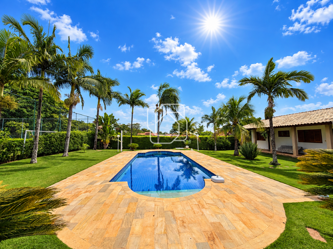 Casa de Condomínio à venda em Indaiatuba - SP - Recanto das Flores: Área da piscina