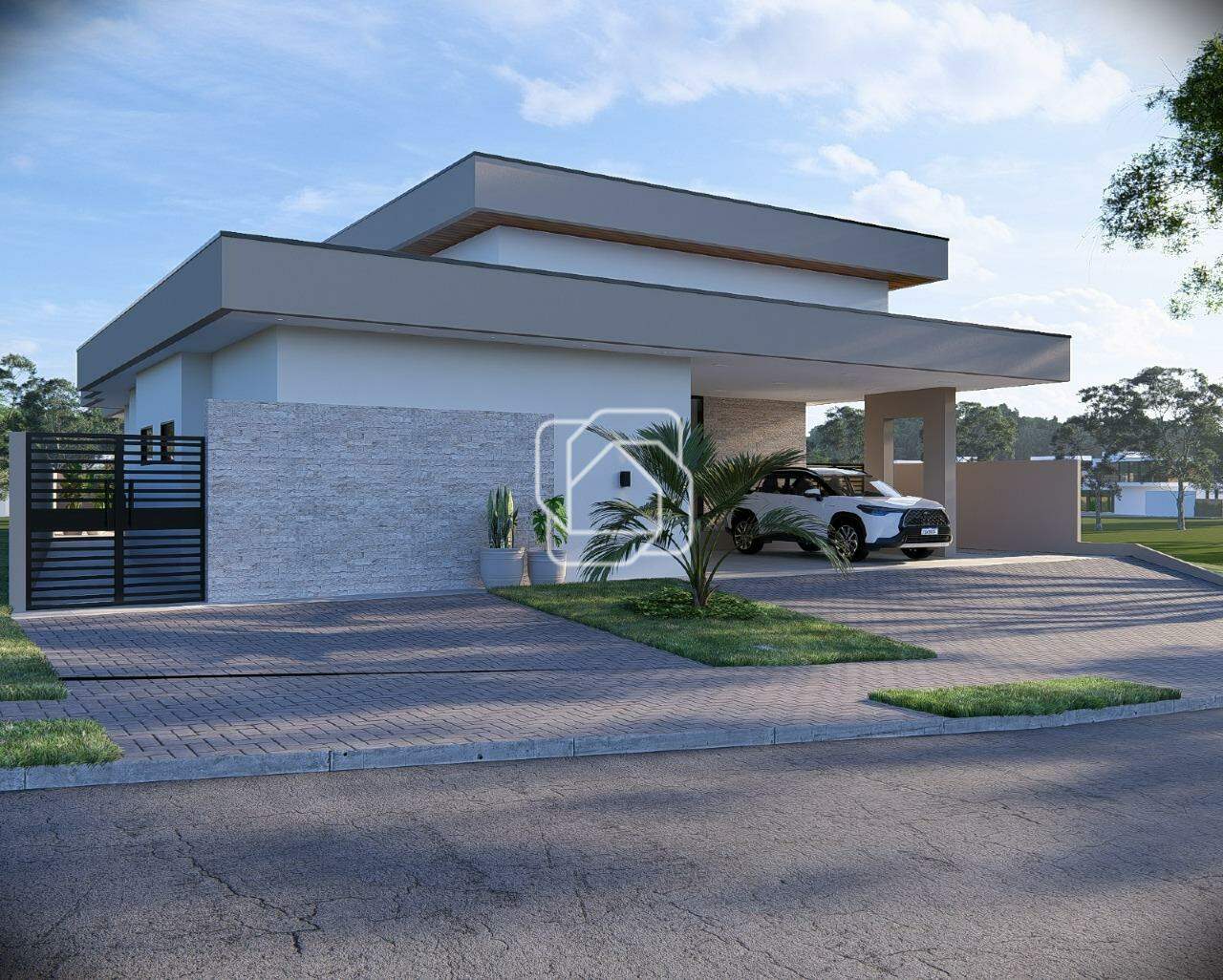 Casa de Condomínio à venda em Salto - SP - Portal dos Bandeirantes Salto: Fotos ilustrativas - Projeto 3D