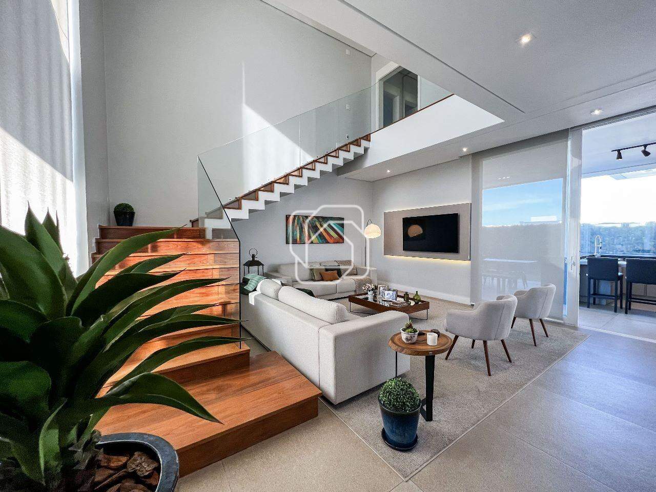 Casa de Condomínio à venda em Salto - SP - Residencial Central Parque: Sala de estar