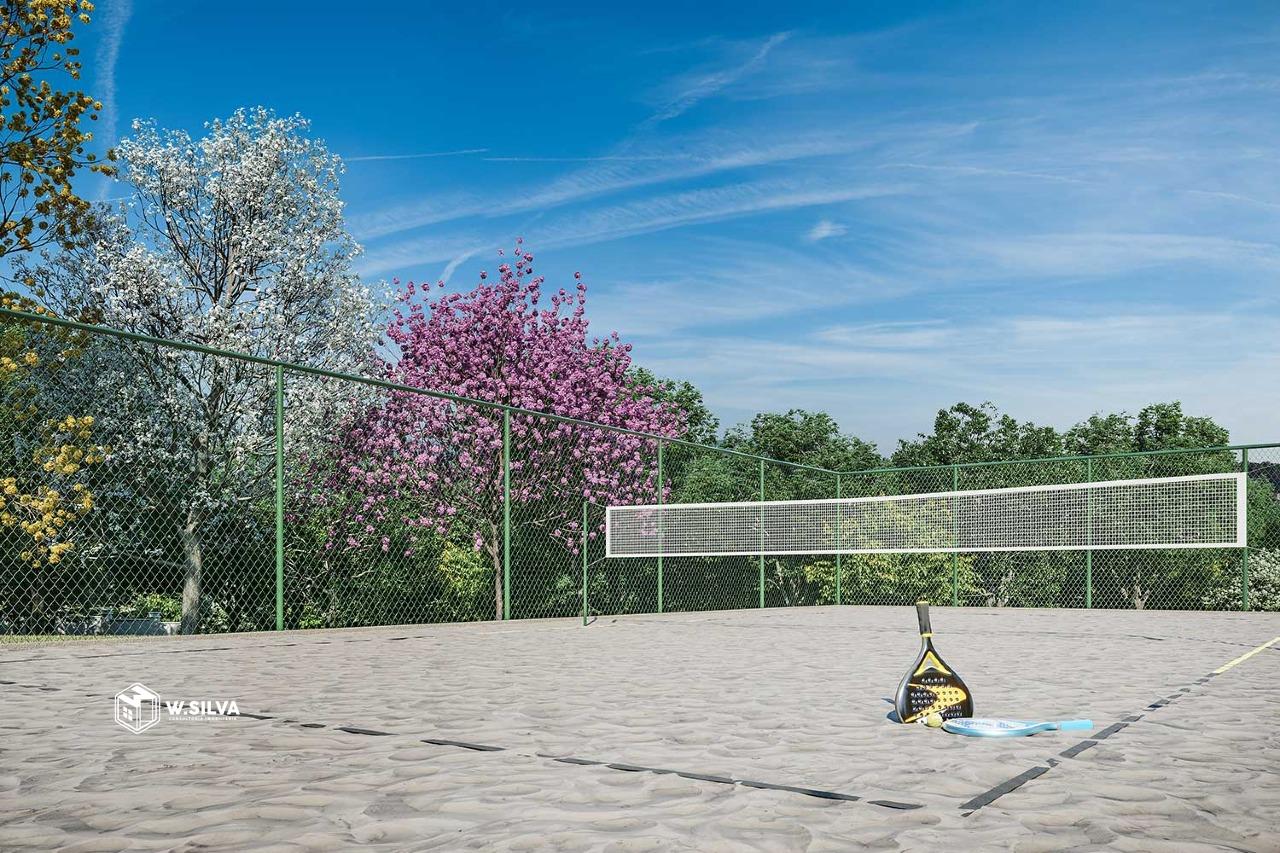 Quadra de beach tênis