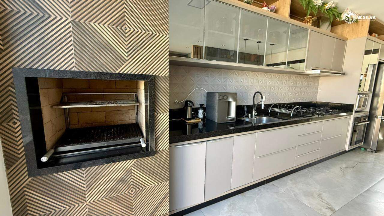 Casa em Condomínio à venda no Condominio Dona Maria Jose: Cozinha com ilha e churrasqueira