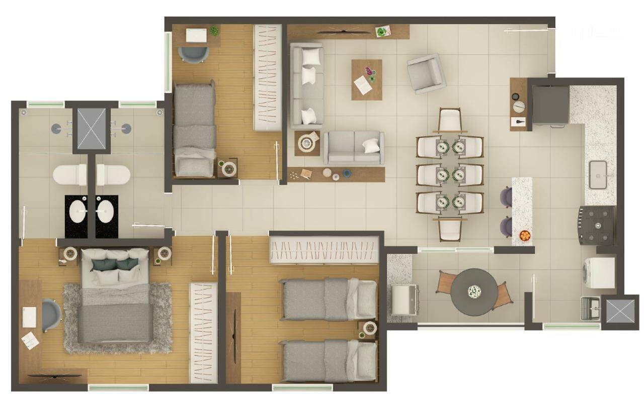 Apartamento à venda no Manai Residence: 