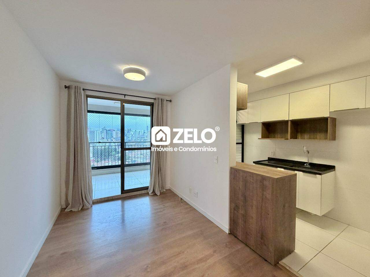 [EMPREENDIMENTO] Apartamento em Botafogo, Campinas - SP | Zelo Imóveis: Sala de estar e cozinha