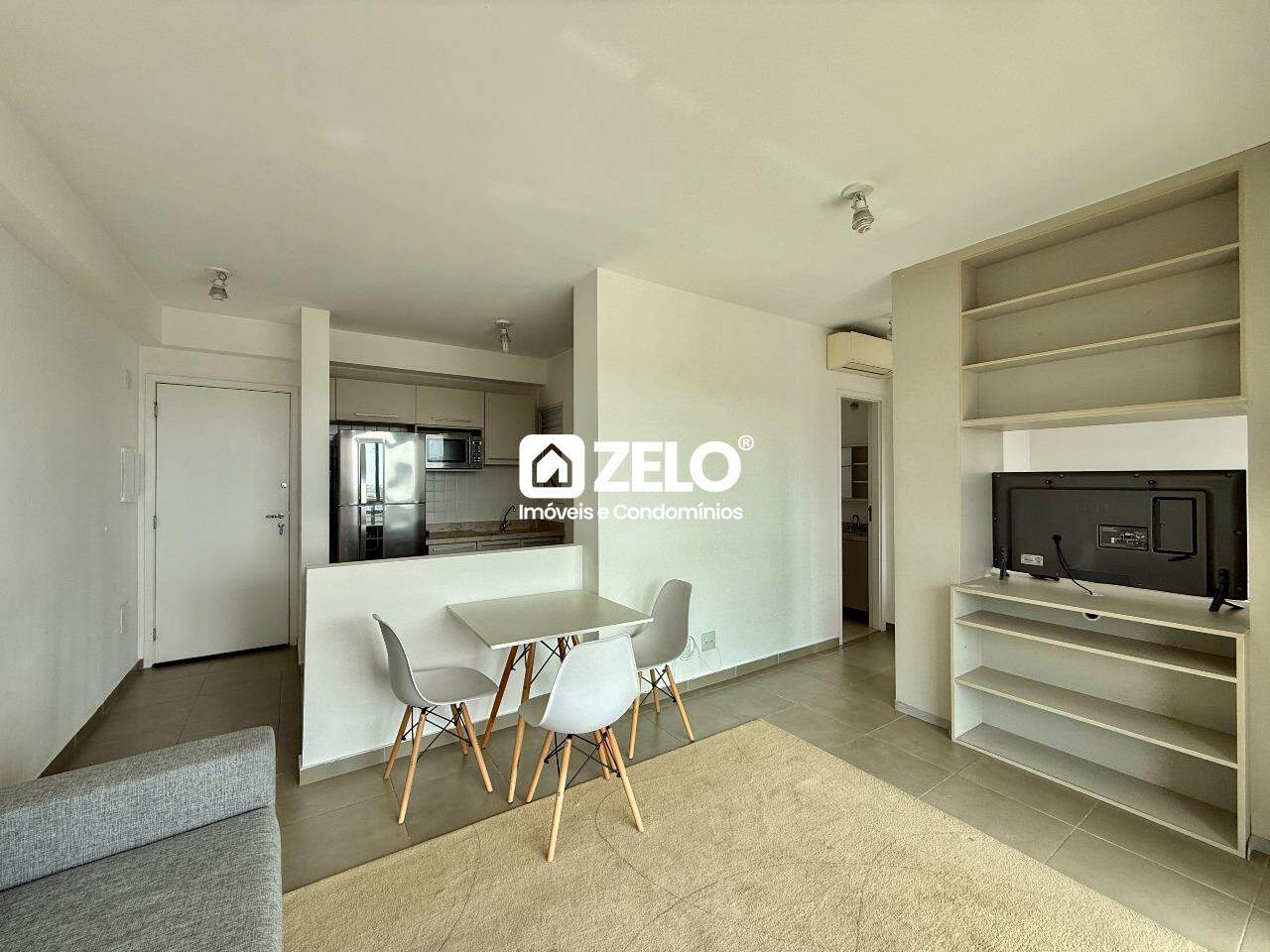 Apartamento em Centro, Campinas - SP | Zelo Imóveis: Sala de estar/jantar