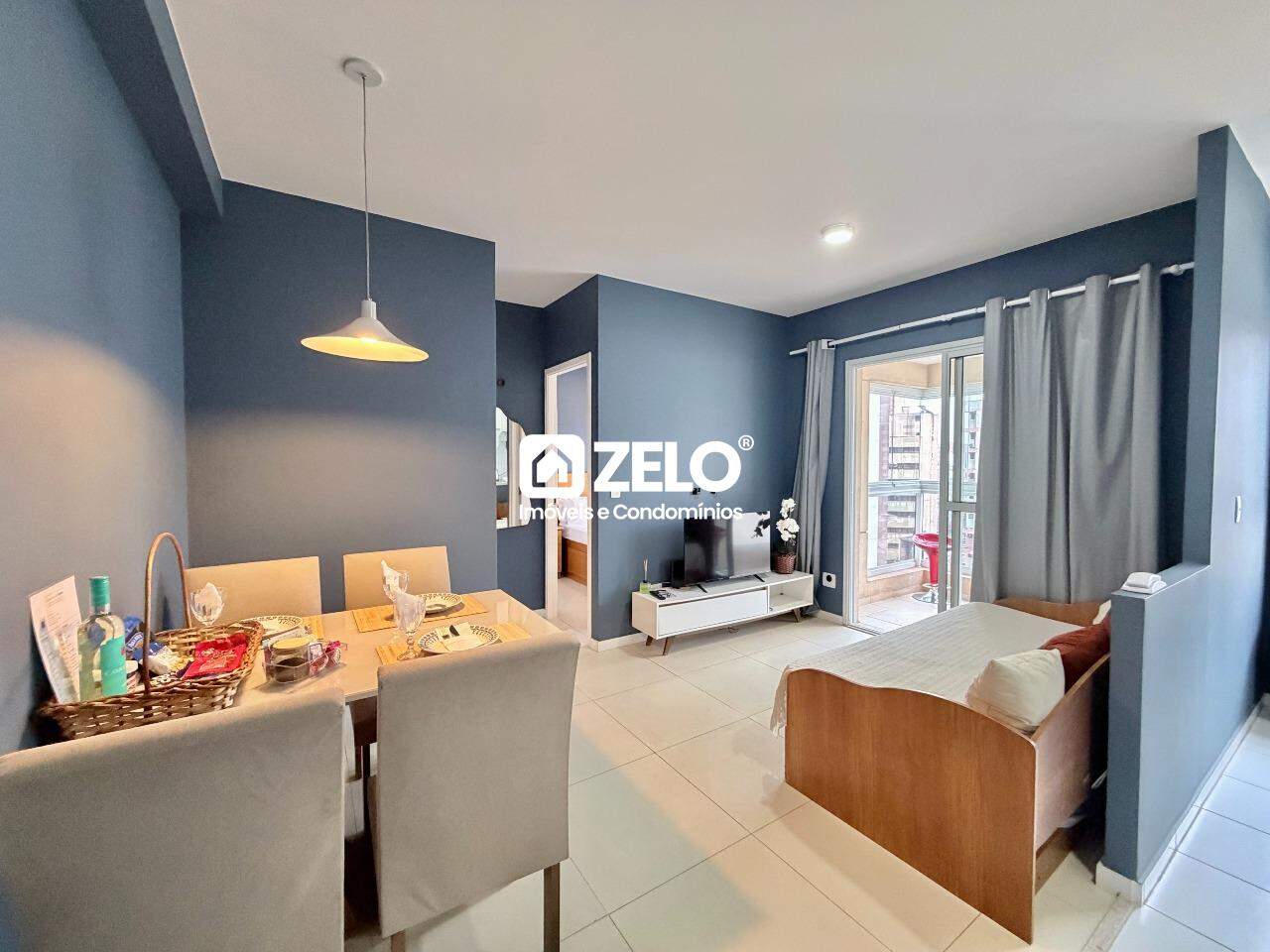 Apartamento em Centro, Campinas - SP | Zelo Imóveis: Sala e cozinha integradas