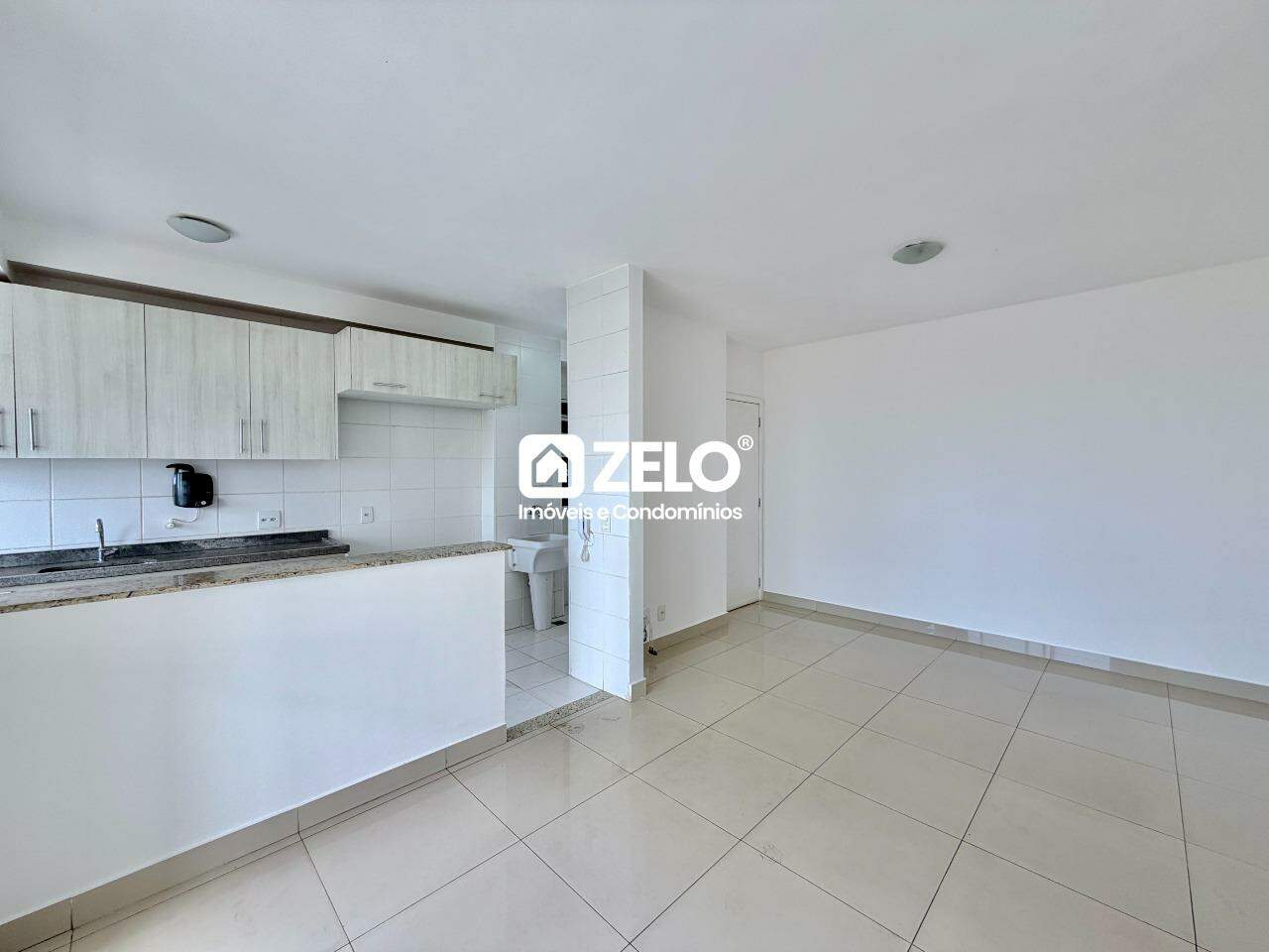 [EMPREENDIMENTO] Apartamento em Ponte Preta, Campinas - SP | Zelo Imóveis: Sala de estar e cozinha