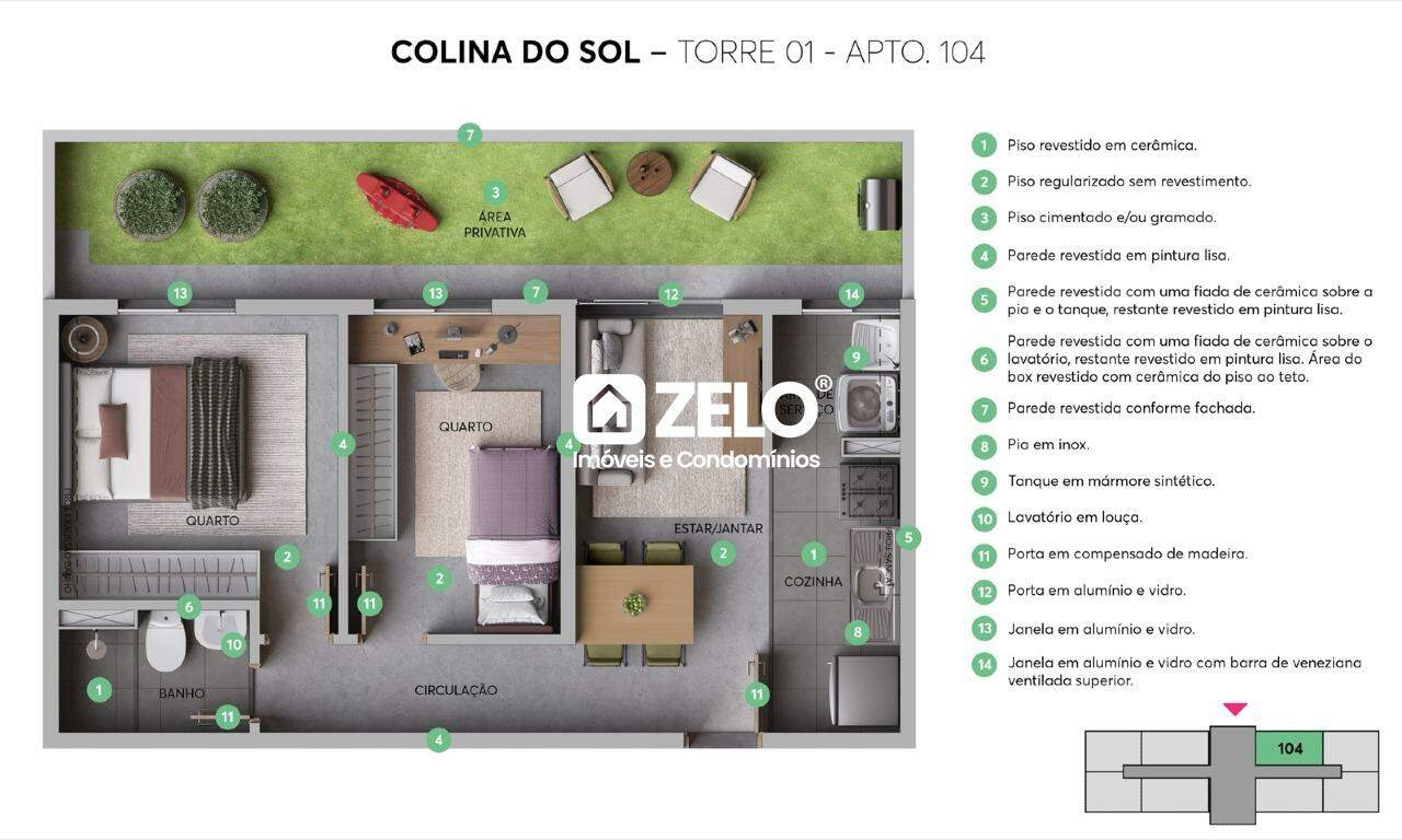 Apartamento em Residencial Parque Dunlop, Campinas - SP | Zelo Imóveis: Apartamento decorado
