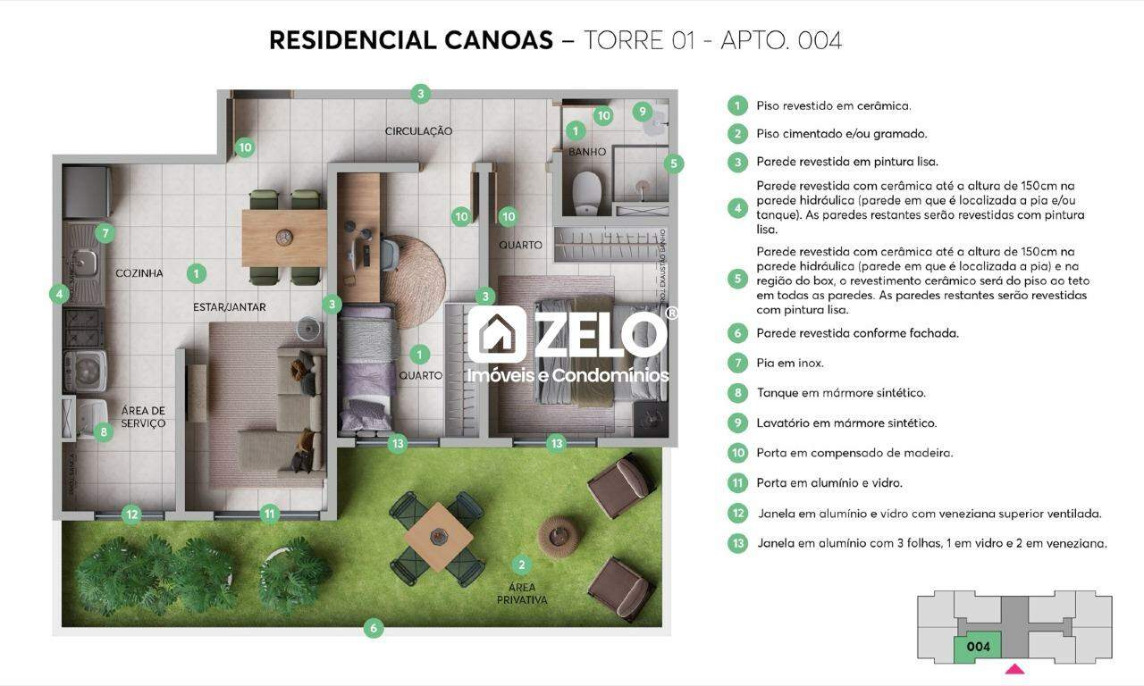 Apartamento em Jardim Aires da Costa, Campinas - SP | Zelo Imóveis: Apartamento decorado