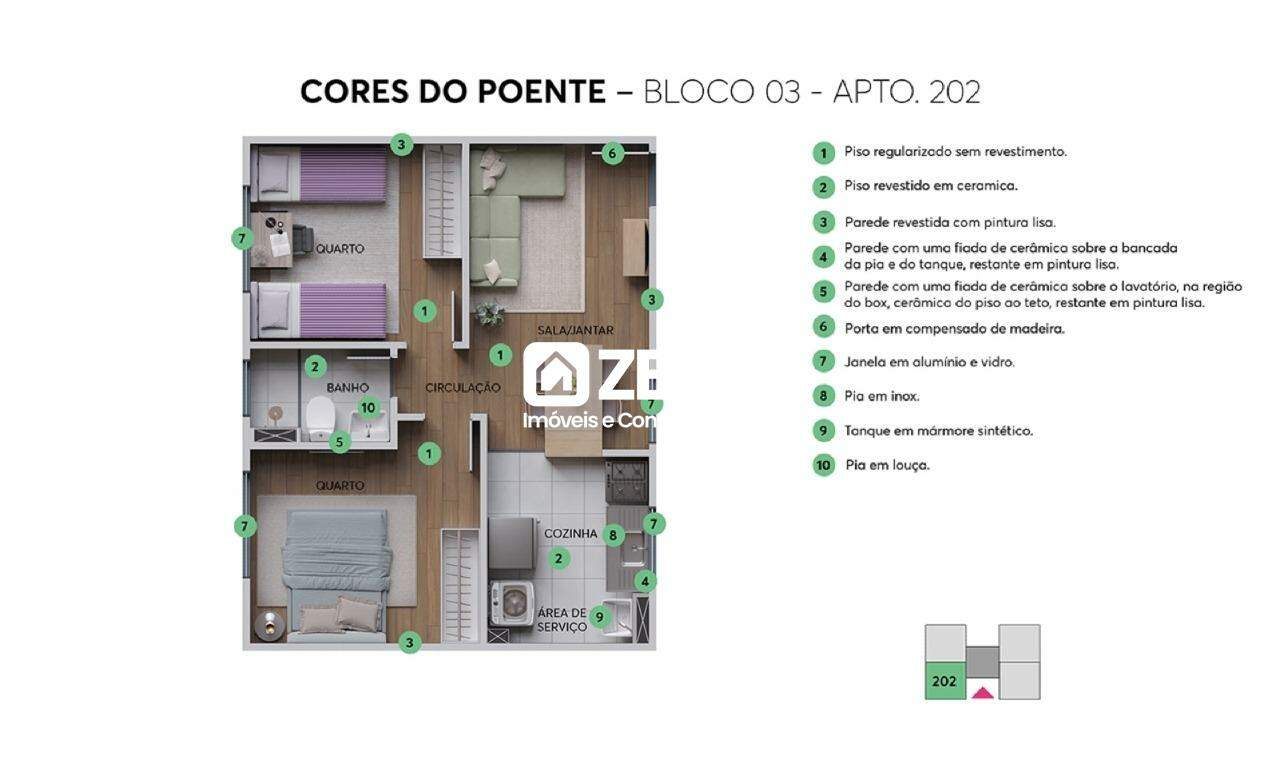 Apartamento em Cidade Satélite Íris, Campinas - SP | Zelo Imóveis: Apartamento decorado