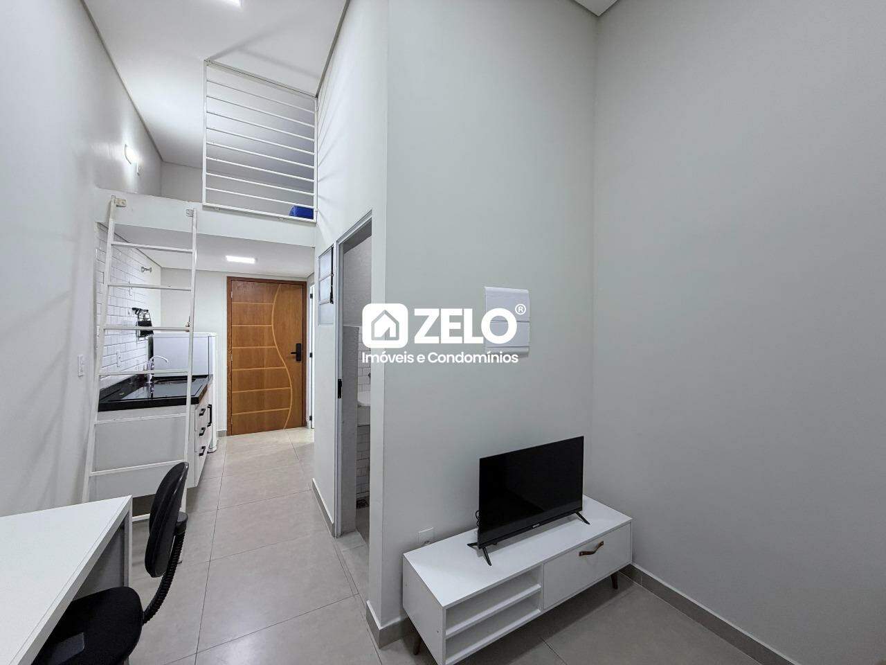 Kitnet em Vila Verde, Indaiatuba - SP | Zelo Imóveis: Cozinha e sala integradas